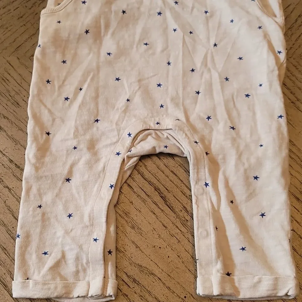 3-4T boys star overall jumpsuit H&M NWOT